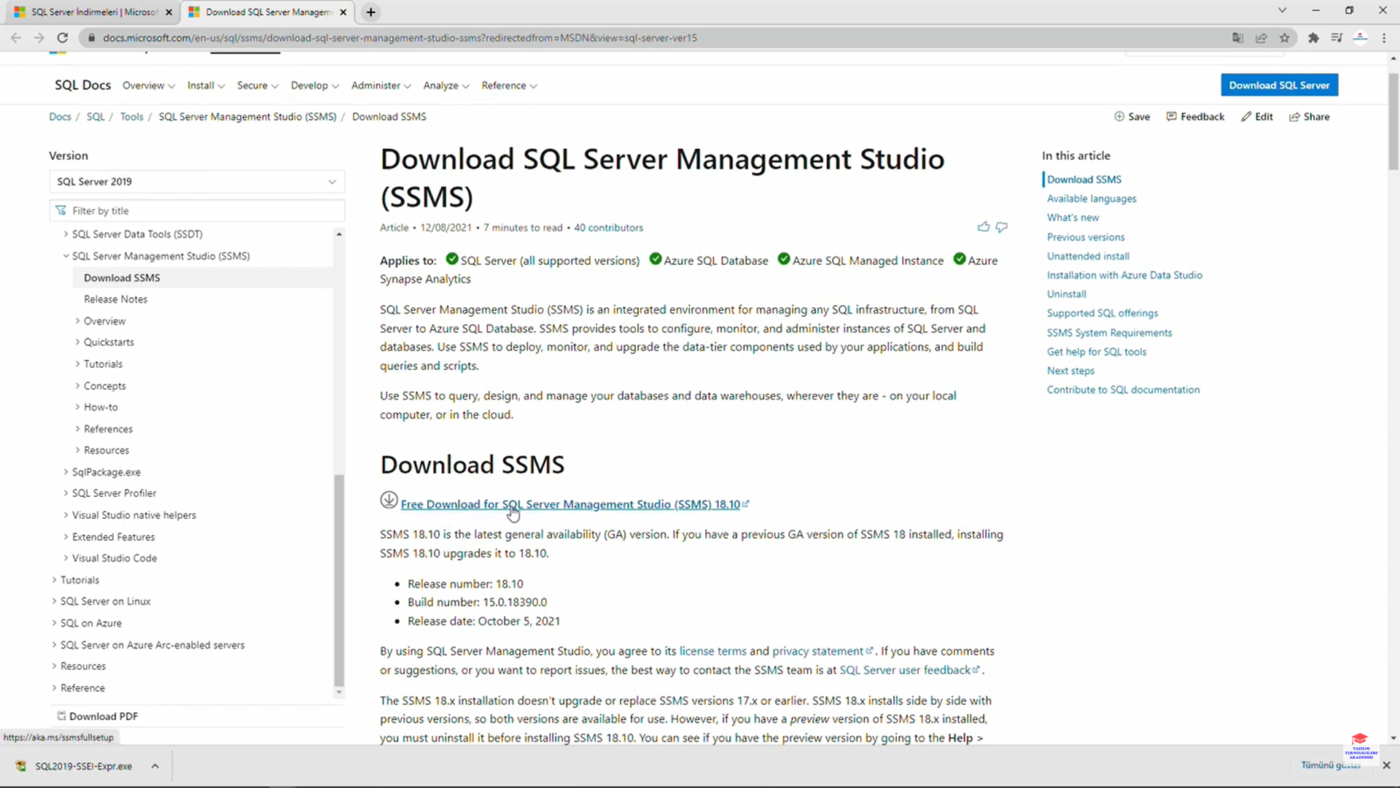 Microsoft SQL Server Nedir? İlk-Ser Bilişim Servisi Microsoft SQL Server Management Studio Kurulumu 6