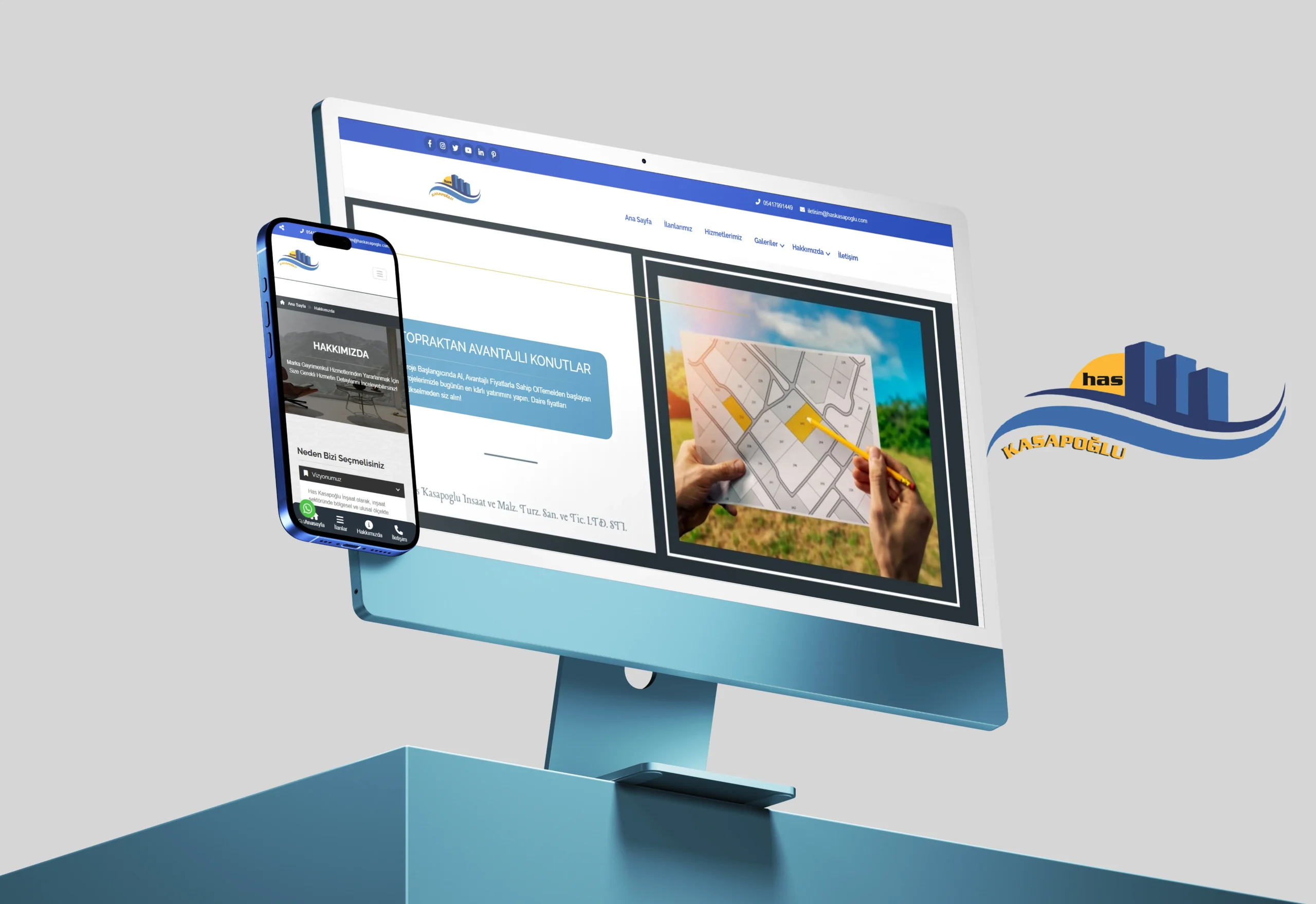 Has Kasapoğlu İnşaat – İnşaat Sektörüne Özel Kurumsal Web Tasarımı
