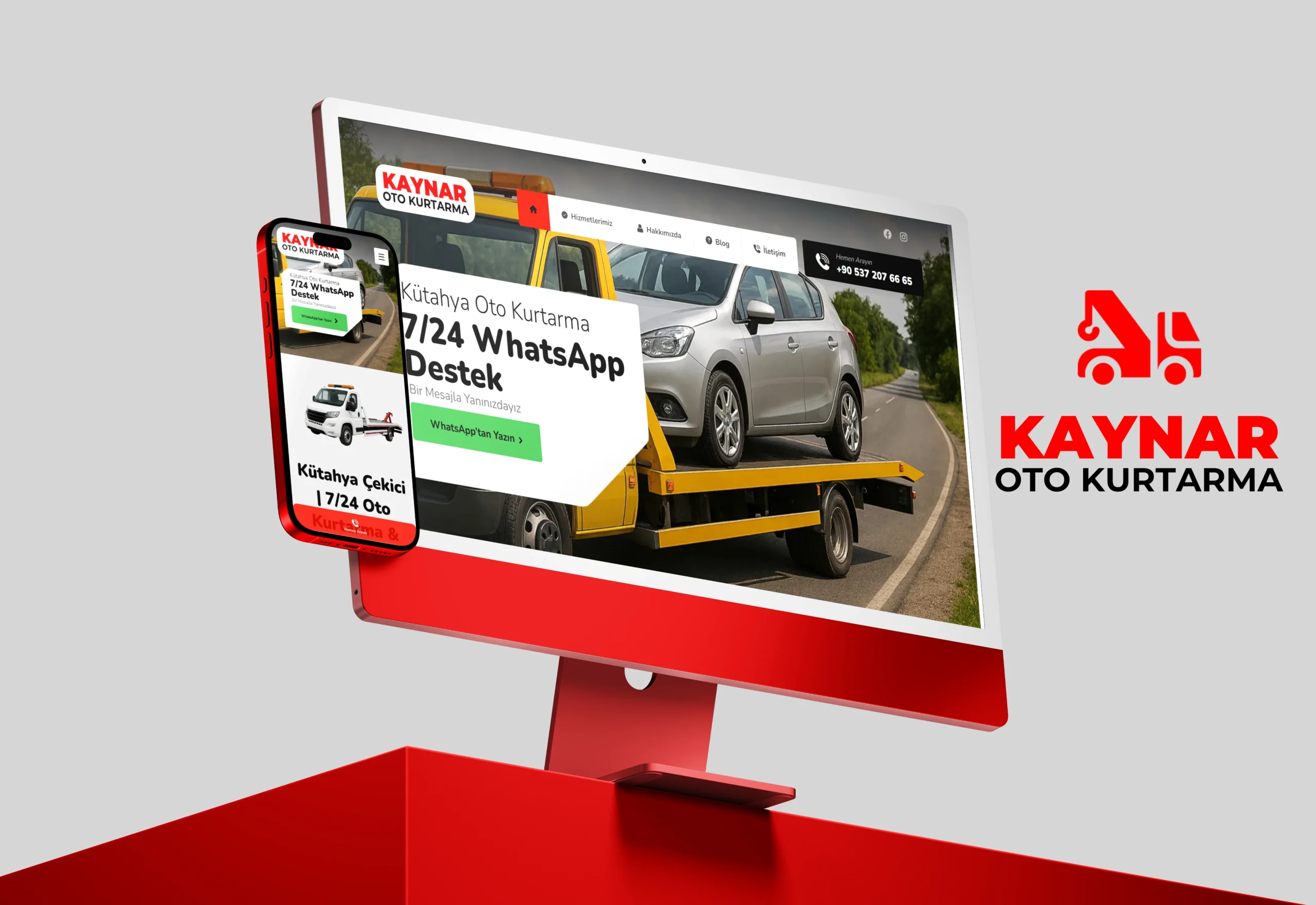 Kaynar Oto Kurtarma – Kurumsal Web Sitesi