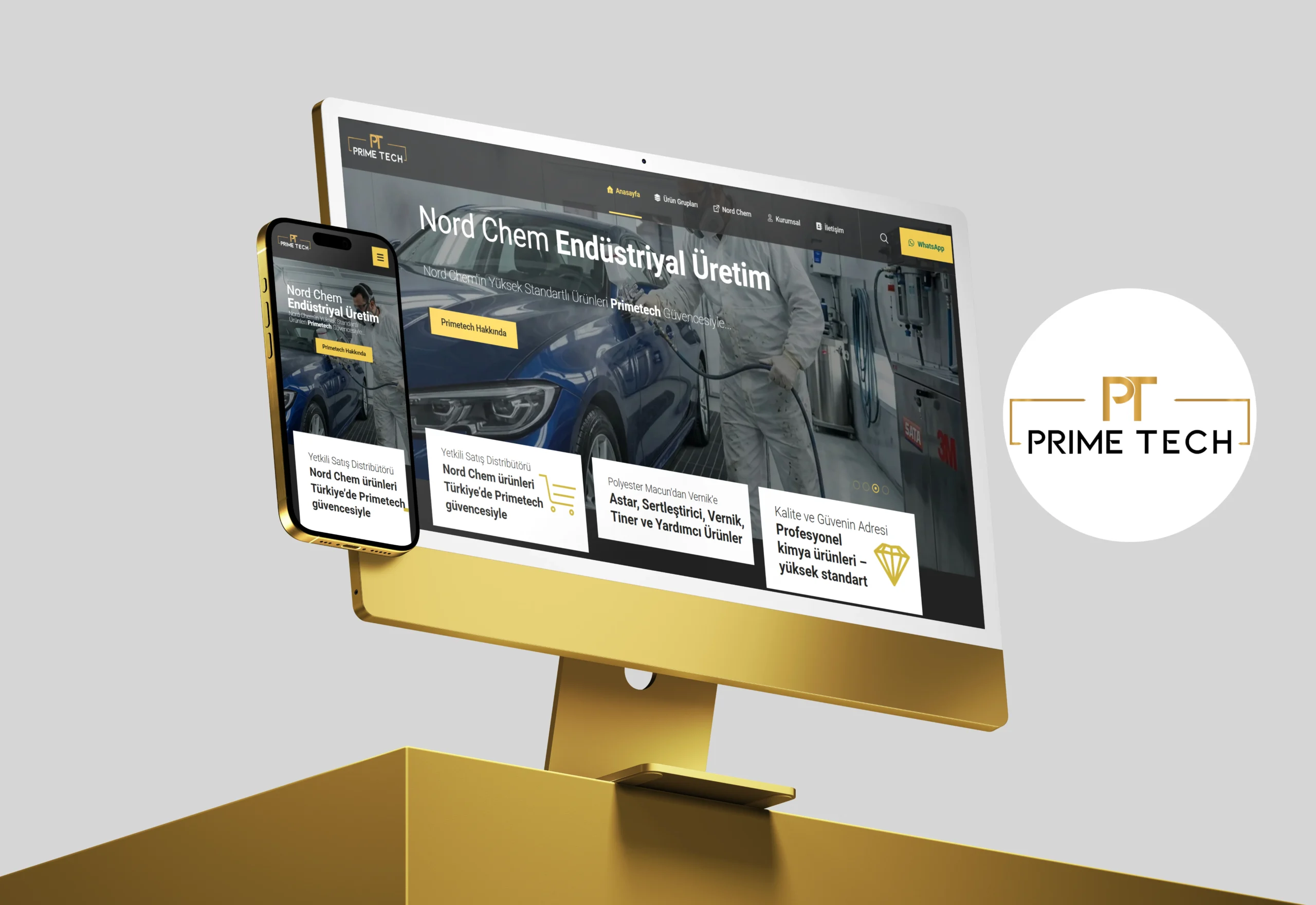 Prime Tech – Endüstriyel Üretim Sektörüne Özel E-Ticaret Çözümü